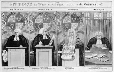 Sittings at Westminster Hall Courts by English School