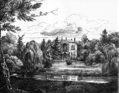 Sketch of Greenbank House, Liverpool by English School