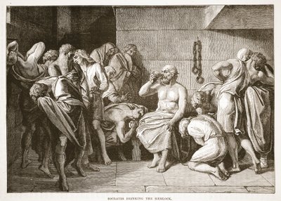 Socrates Drinking the Hemlock by English School