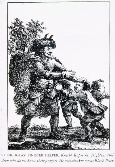St. Nicholas Sinister Helper: Knecht Ruprecht, 1784 by English School
