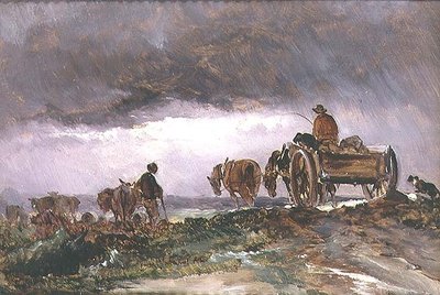 Storm on the Heath by English School
