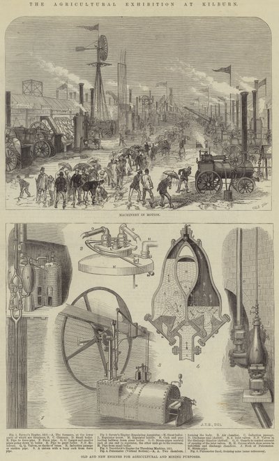 The Agricultural Exhibition at Kilburn by English School