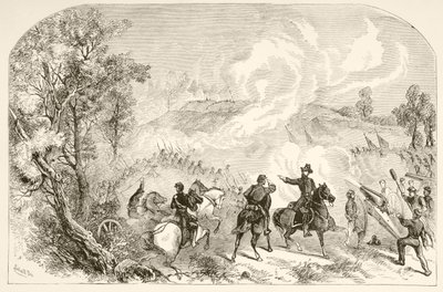 The Battle of Gettysburg by English School