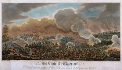 The Battle of Waterloo, 1815, 1817 by English School