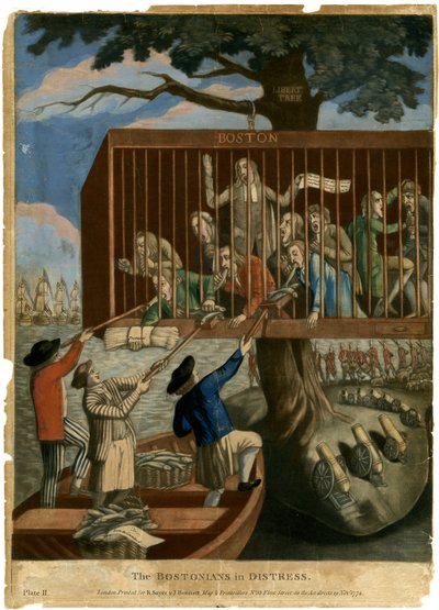 The Bostonians in Distress by English School