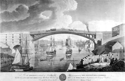 The Cast Iron Bridge, 1796-1798 by English School