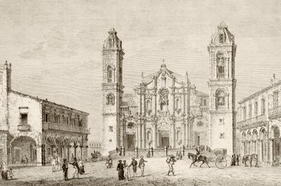 The Cathedral in Havana, Cuba by English School
