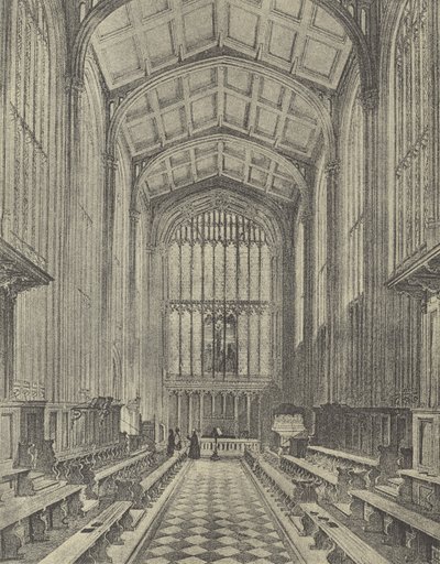 The Chapel, looking East, 1844 by English School