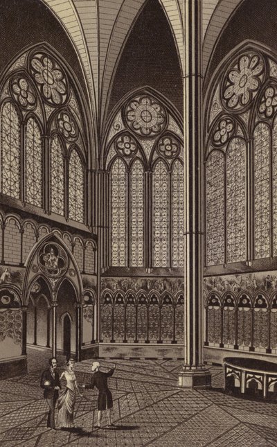 The Chapter House, Salisbury Cathedral by English School