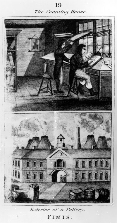 The Counting House, 1827 by English School