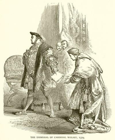 The Dismissal of Cardinal Wolsey, 1529 by English School