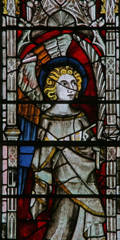 The East window depicting an angel by English School