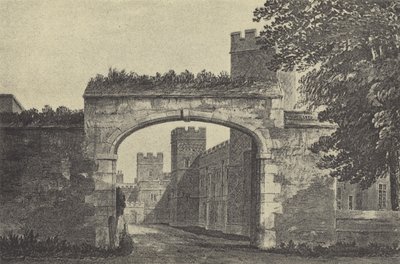 The Entrance to Westons Yard, 1818 by English School