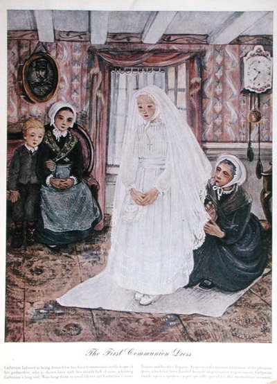 The First Communion Dress, c.1930 by English School