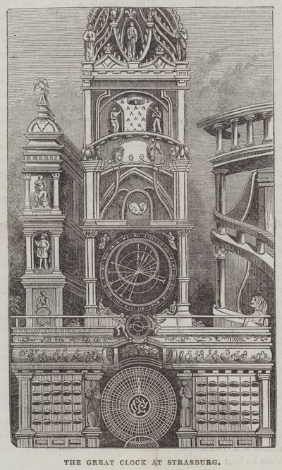 The Great Clock at Strasburg by English School