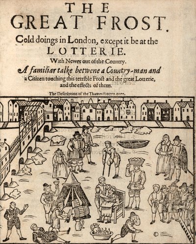The Great Frost, London, 1608 by English School