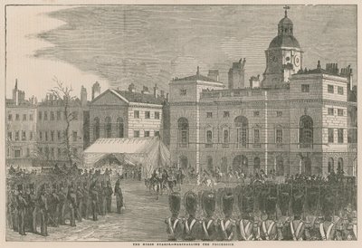 The Horse Guards: Marshalling the Procession by English School