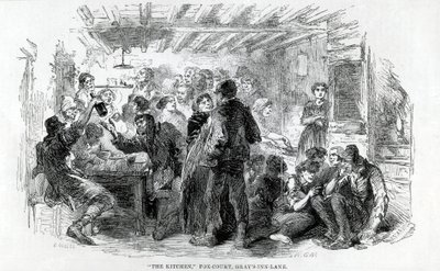 The Kitchen, Fox-Court Grays Inn Lane, 1851 by English School