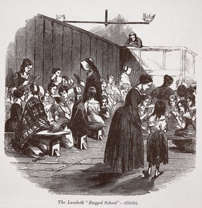 The Lambeth Ragged School (girls) by English School