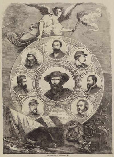 The Liberators of Southern Italy (engraving) by English School