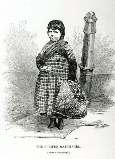 The Lucifer Match Girl, c.1840 by English School