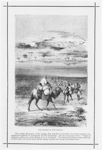 The Mirage in the Desert by English School