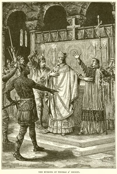 The Murder of Thomas A Becket by English School