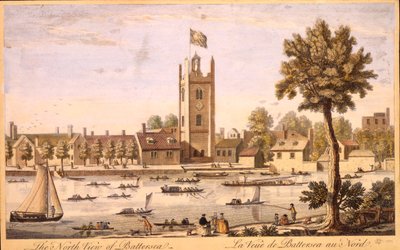 The North View of Battersea c.1744 by English School