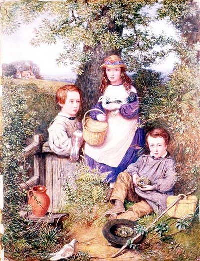 The Prator Family Beneath a Tree by English School