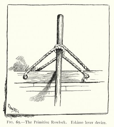 The Primitive Rowlock, Eskimo Lever Device by English School