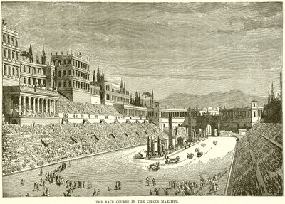 The Race Course in the Circus Maximus by English School