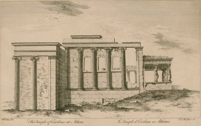 The Temple of Erictheus at Athens by English School