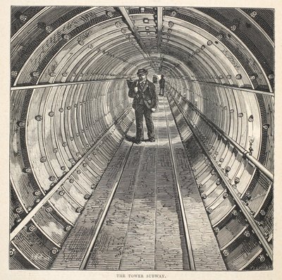 The Tower Subway, 1870 by English School