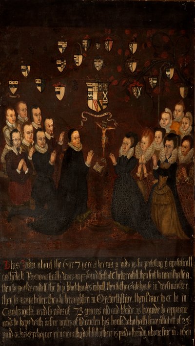 The Towneley Family at Prayer, c.1800 by English School