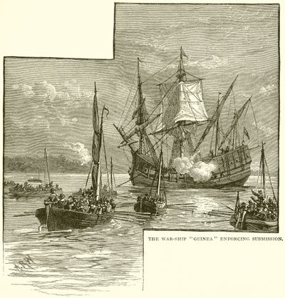 The War-Ship Guinea Enforcing Submission by English School