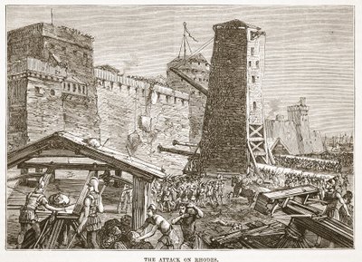 The Attack on Rhodes by English School
