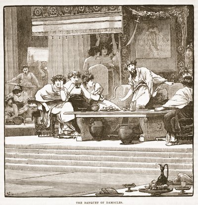 The Banquet of Damocles by English School