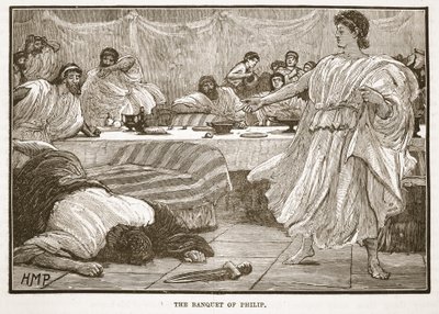 The Banquet of Philip by English School