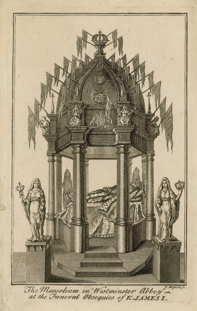 The Monument to King James I by English School