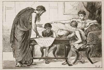 The Mother of the Gracchi by English School