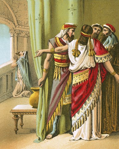 The Princes Conspire Against Daniel by English School