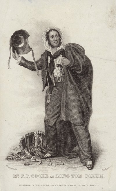 Thomas Potter Cooke as Long Tom Coffin by English School