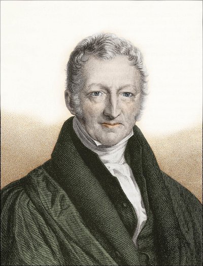 Thomas Robert Malthus (engraving) by English School