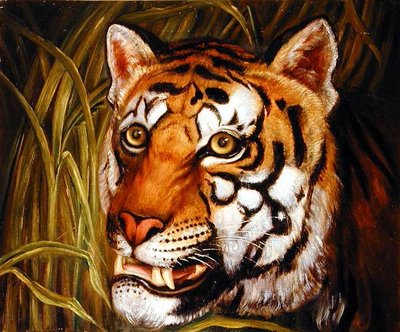 Tiger, tiger burning bright... by English School