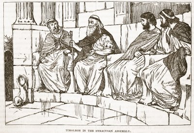 Timoleon in the Syracusan Assembly by English School