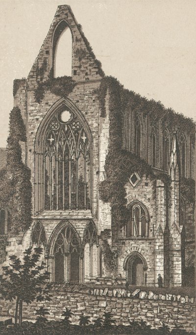 Tintern Abbey, west front by English School