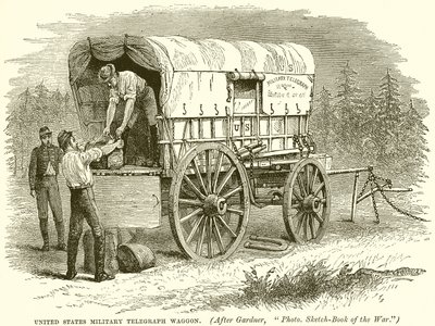 United States Military Telegraph Wagon by English School