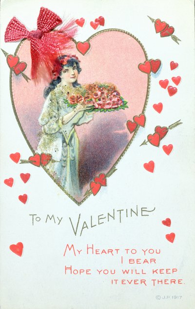 Valentine Card, 1917 by English School