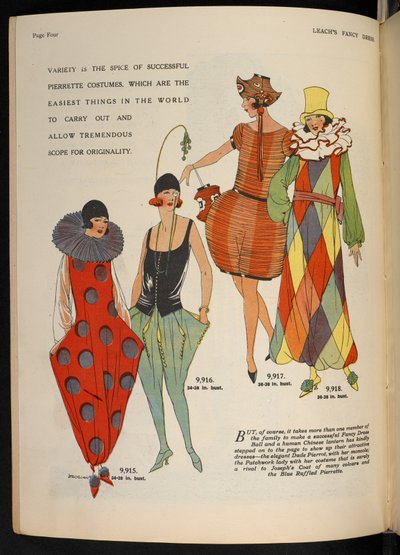 Various Pierrette Costumes, from 