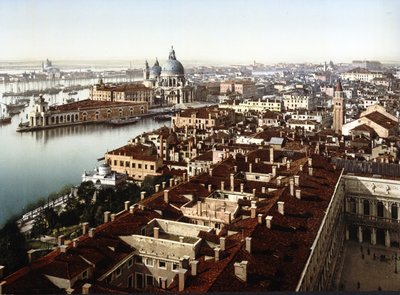 View from the Campanile, Venice by English School